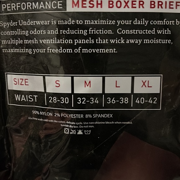 SPYDER Performance Mesh Mens Boxer Briefs Sports Underwear 3 Pack For Men - Picture 4 of 5